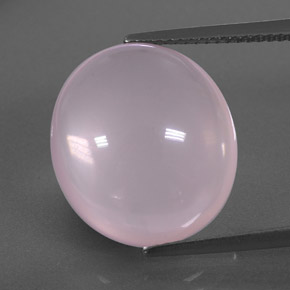 Cuarzo rosa rosa natural de 13,52 ct, transparente, transparente / translúcido