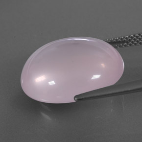 Cuarzo rosa rosa natural de 13,52 ct, transparente, transparente / translúcido