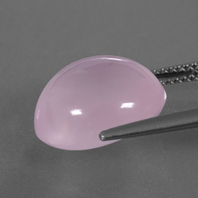 Cuarzo rosa rosa natural de 8,37 ct, transparente, transparente / translúcido