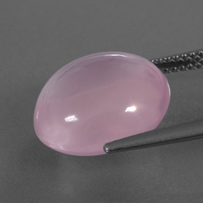 Cuarzo rosa rosa natural de 8,89 ct, transparente, transparente / translúcido