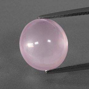 Cuarzo rosa rosa natural de 6,24 ct, transparente, transparente / translúcido