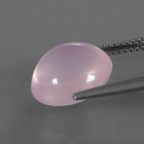 Cuarzo rosa rosa natural de 6,24 ct, transparente, transparente / translúcido