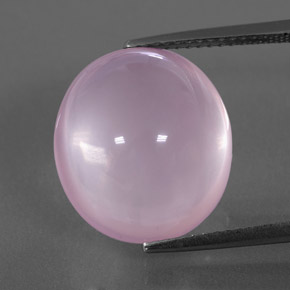 Cuarzo rosa rosa natural de 14,13 ct, transparente, transparente / translúcido