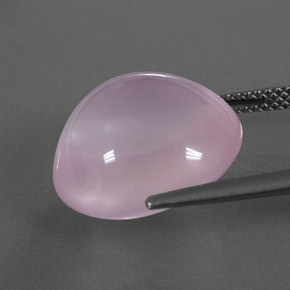 Cuarzo rosa rosa natural de 14,13 ct, transparente, transparente / translúcido