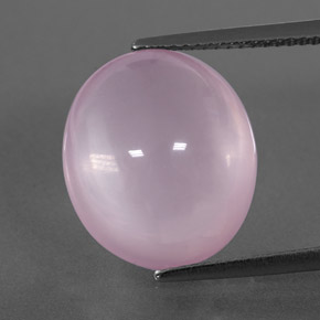 Cuarzo rosa rosa natural de 12,75 ct, transparente, transparente / translúcido