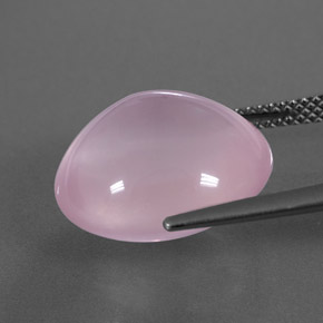 Cuarzo rosa rosa natural de 12,75 ct, transparente, transparente / translúcido