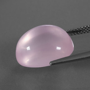 Cuarzo rosa rosa natural de 11,35 ct, transparente, transparente / translúcido