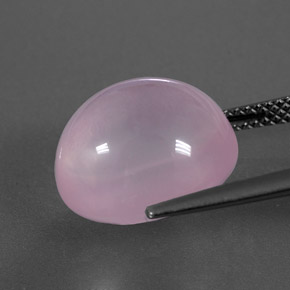 Cuarzo rosa rosa natural de 10,67 ct, transparente, transparente / translúcido