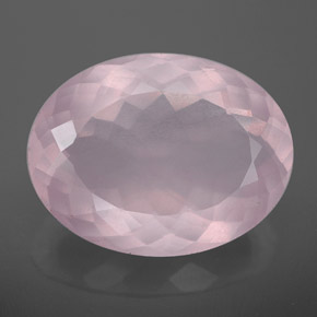 Cuarzo rosa rosa natural de 12,60 ct, corte óvalo, transparente