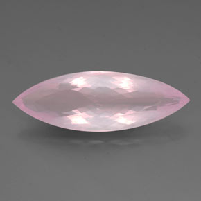 Cuarzo Rosa Rosa natural de 26.62 ct, Marquesa, Transparente