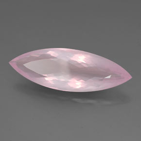 Cuarzo Rosa Rosa natural de 26.62 ct, Marquesa, Transparente