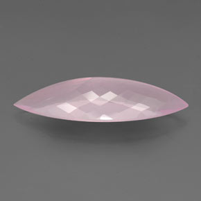 Cuarzo Rosa Rosa natural de 26.62 ct, Marquesa, Transparente