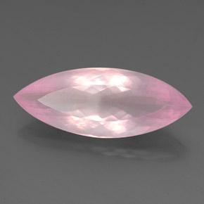 Cuarzo rosa rosa natural de 25,46 ct, marquesa, transparente