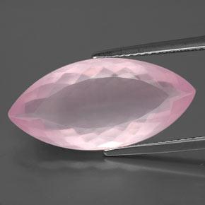 Cuarzo rosa rosa natural de 8,05 ct, marquesa, transparente