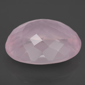 Cuarzo rosa rosa natural de 12,16 ct, corte óvalo, transparente