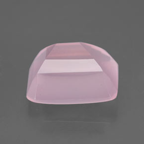 Cuarzo rosa rosa natural de 5,66 ct, corte esmeralda, transparente