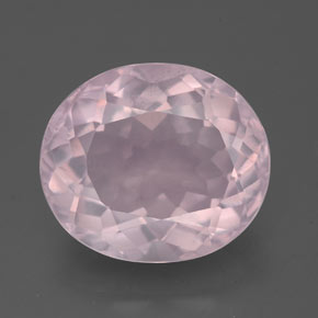 Cuarzo rosa rosa natural de 5,36 ct, corte óvalo, transparente