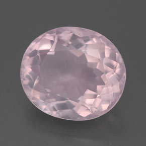 Cuarzo rosa rosa natural de 5,36 ct, corte óvalo, transparente