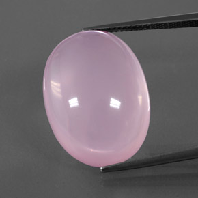 Cuarzo rosa rosa natural de 31,73 ct, corte óvalo, transparente