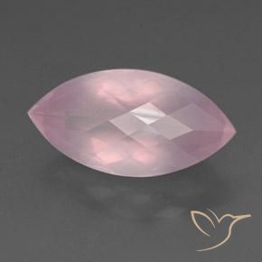 Cuarzo Rosa Rosado rosa medio natural de 23.77 ct, Marquesa, Transparente