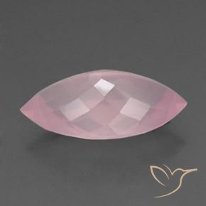 Cuarzo Rosa Rosado rosa medio natural de 23.77 ct, Marquesa, Transparente