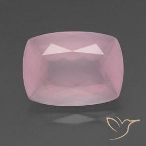 34.92ct Natural Rosa rosado Cuarzo rosa, Forma Cojín, Transparente