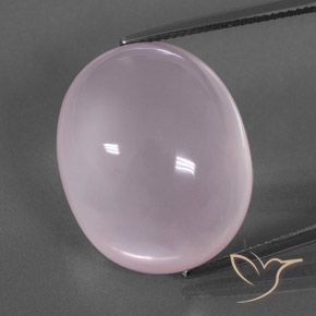 Cuarzo Rosa Rosado Bubblegum natural de 43.12 ct, Corte Óvalo, Transparente