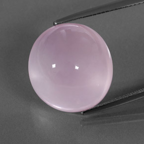Cuarzo Rosa Rosado Bubblegum natural de 20.12 ct, Corte Óvalo, Transparente