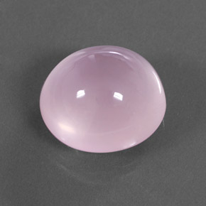 Cuarzo Rosa Rosado Bubblegum natural de 20.12 ct, Corte Óvalo, Transparente