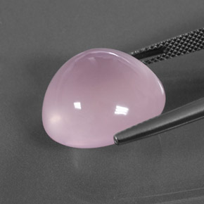 Cuarzo Rosa Rosado Bubblegum natural de 20.12 ct, Corte Óvalo, Transparente