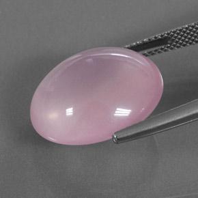 Cuarzo rosa rosa natural de 16,60 ct, corte óvalo, transparente