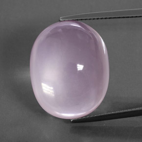 Cuarzo rosa rosa natural de 30,20 ct, corte óvalo, transparente
