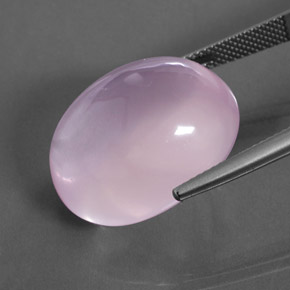 Cuarzo rosa rosa natural de 30,20 ct, corte óvalo, transparente