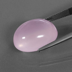 Cuarzo rosa rosa natural de 20,95 ct, corte óvalo, transparente