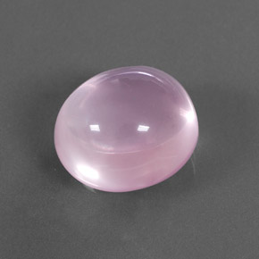Cuarzo rosa rosa natural de 21,05 ct, corte óvalo, transparente