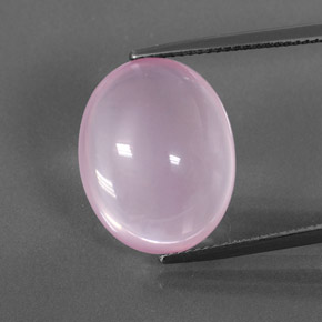 Cuarzo rosa rosa natural de 13,78 ct, corte óvalo, transparente