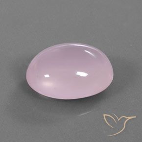 Cuarzo rosa Rosado Bubblegum natural de 16.64 ct, Ovalada, Transparente