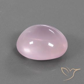 Cuarzo rosa Rosado claro natural de 18.82 ct, Ovalada, Transparente
