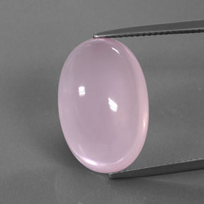 Cuarzo rosa rosa natural de 15,46 ct, corte óvalo, transparente