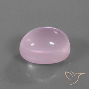 Cuarzo Rosa Rosado Bubblegum natural de 16.93 ct, Corte Óvalo, Transparente