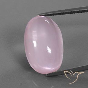 18.72ct Natural Rosado claro Cuarzo rosa, Ovalada, Transparente