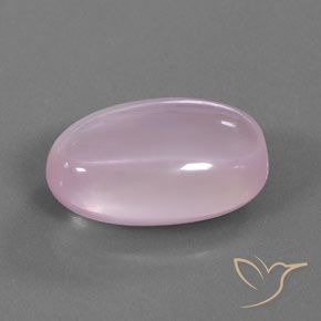 Cuarzo rosa Rosado claro natural de 18.72 ct, Ovalada, Transparente