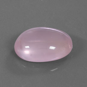 Cuarzo Rosa Rosado Bubblegum natural de 18.40 ct, Corte Óvalo, Transparente