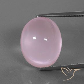 18.44ct Natural Rosado medio Cuarzo rosa, Ovalada, Transparente
