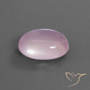 Cuarzo rosa Rosado cereza claro natural de 15.43 ct, Ovalada, Transparente
