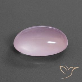 Cuarzo rosa Rosado cereza claro natural de 16.19 ct, Ovalada, Transparente