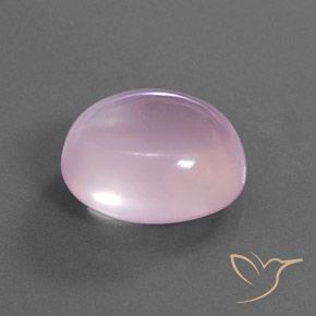 Cuarzo rosa Rosado claro natural de 19.21 ct, Ovalada, Transparente