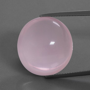 Cuarzo rosa rosa natural de 28,86 ct, corte óvalo, transparente