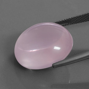 Cuarzo rosa rosa natural de 28,86 ct, corte óvalo, transparente
