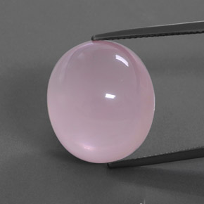 Cuarzo rosa rosa natural de 24,19 ct, transparente, transparente / translúcido